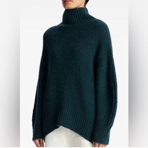 A.L.C. Nelson Alpaka Teal Dark Green Sweater Oversized